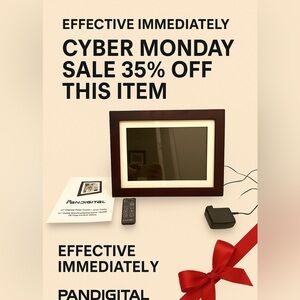Cyber Monday sale Pandigital Digital Photo Frame, Remote User Guide Brown cm